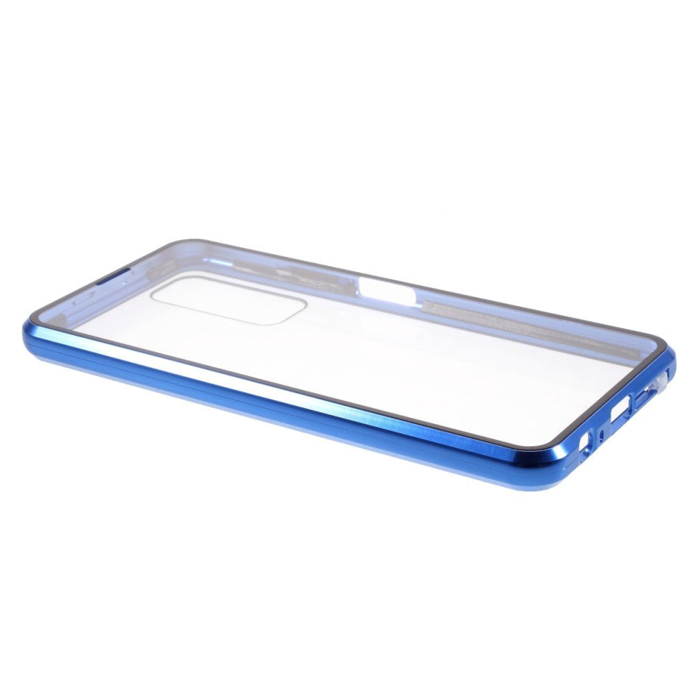 Huawei P Smart 2021 Magnetic Case m. Glas fram och bak - blå