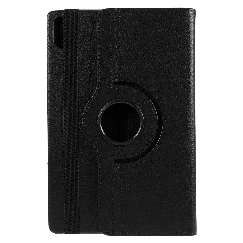 Lenovo Tab P12 Pro Leather Case m. 360 graders stativfunktion - Svart