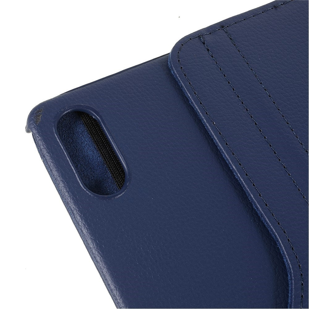 Lenovo Tab P12 Pro Leather Case m. 360 graders stativfunktion - Blå