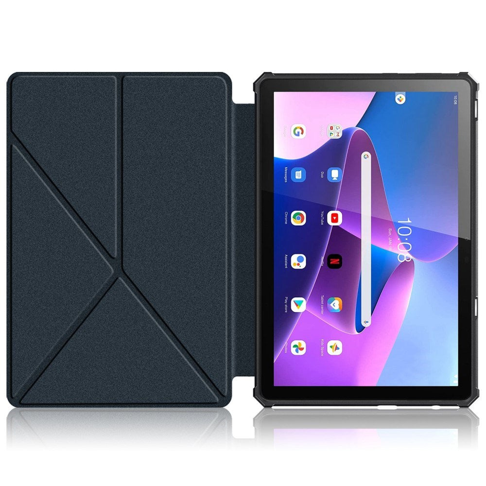 Lenovo Tab M10 Plus (3 gen) 10.6 "(TB -125F / 128F) Flexibel origami-skal - Blå