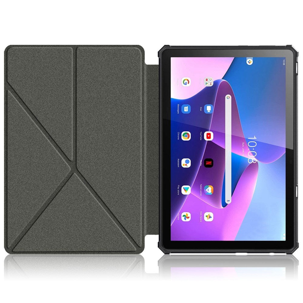 Lenovo Tab M10 Plus (3 gen) 10.6 "(TB -125F / 128F) Flexibel origami-skal - Grå
