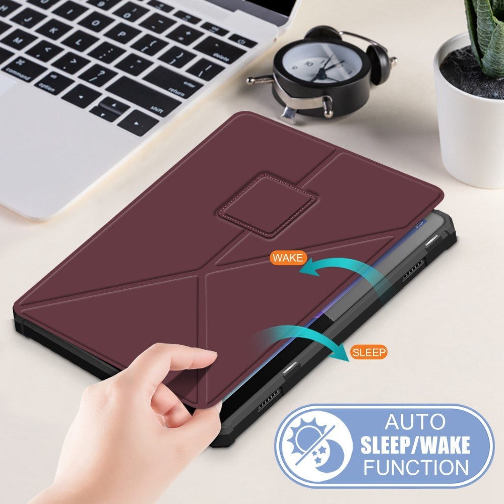 Lenovo Tab M10 Plus (3 gen) 10.6 "(TB -125F / 128F) Flexibel origami-skal - Röd