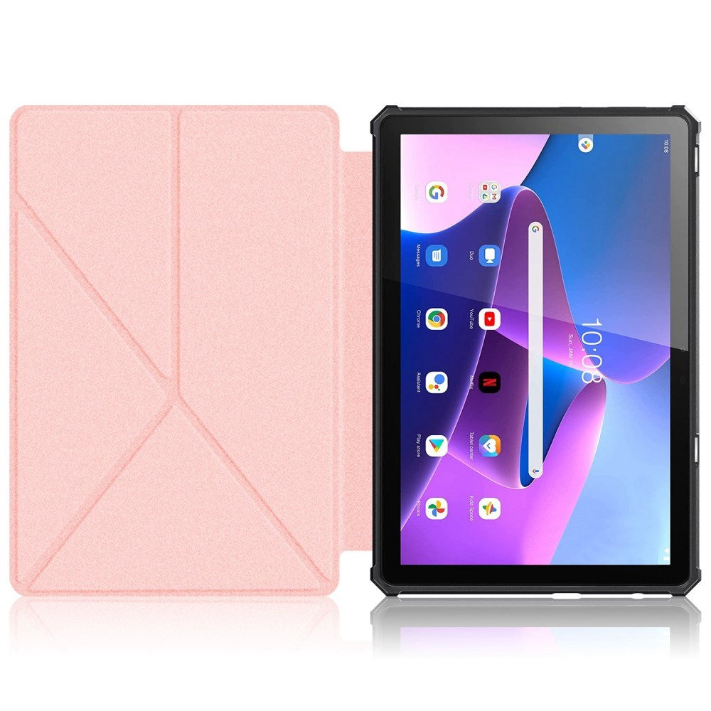 Lenovo Tab M10 Plus (3 gen) 10.6 "(TB -125F / 128F) Flexibel origami-skal - Rosa