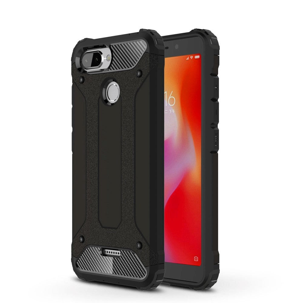 Xiaomi Redmi 6 Armor Guard Hard Case Skal - svart
