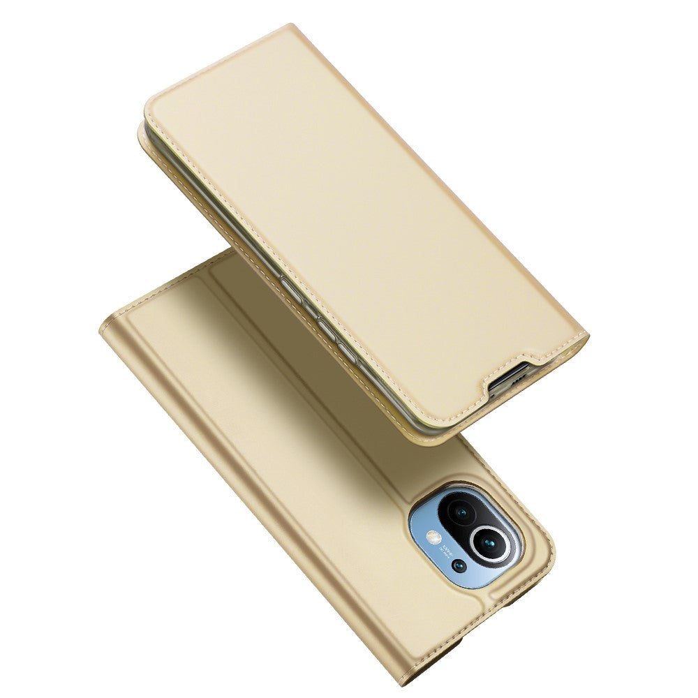Xiaomi Mi 11 DUX DUCIS Skin Pro Series Thin Wallet Case - Guld