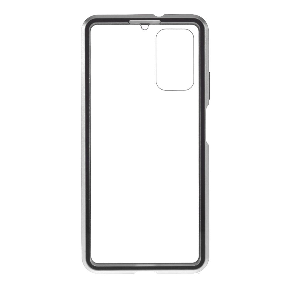 Xiaomi Poco M3 360⁰ Magnetic Case m. Glas bak och fram - silver