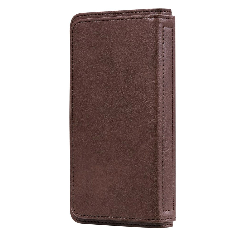 Xiaomi Poco M3 Flip Leather Case m. Extra korthållare - Brun