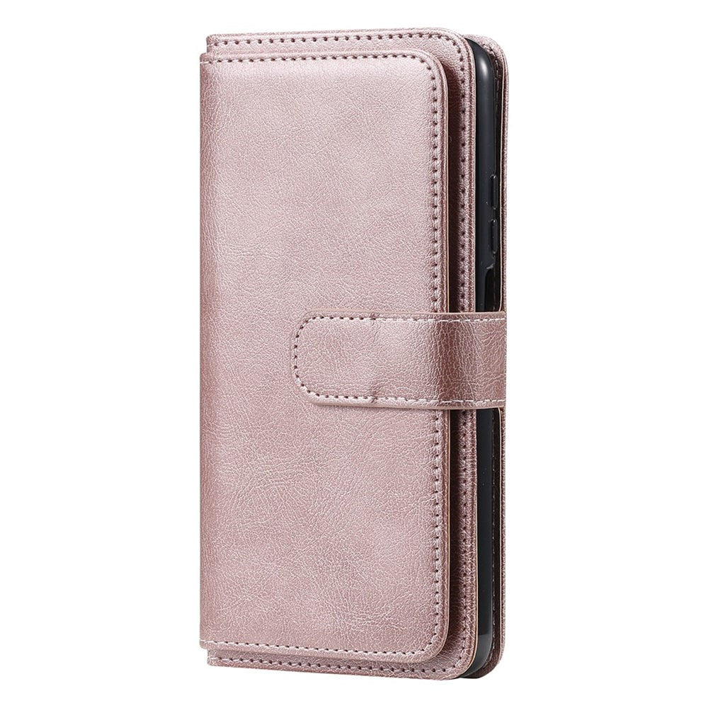 Xiaomi Poco M3 Flip Leather Case m. Extra korthållare - Rose Gold