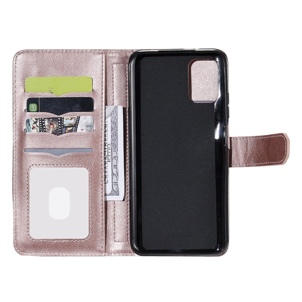Xiaomi Poco M3 Flip Leather Case m. Extra korthållare - Rose Gold
