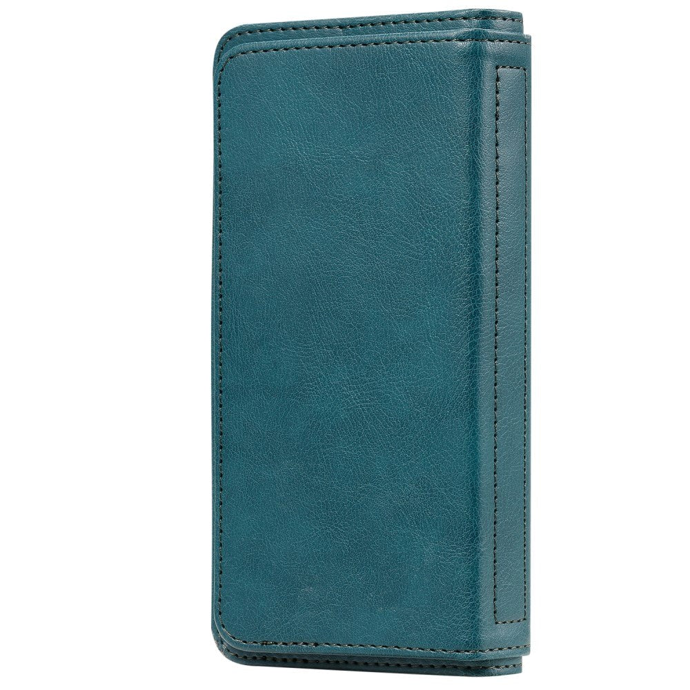 Xiaomi Poco M3 Flip Leather Case m. Extra korthållare - grönt