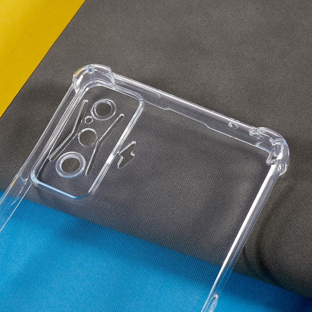 Xiaomi Poco F4 GT Flexibel Plast Stötsäker Skal - Genomskinlig