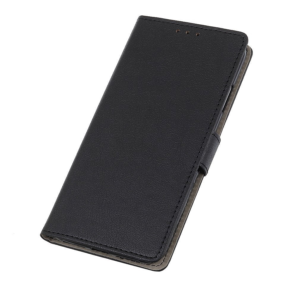 Alcatel 1S (2019) Läderstativ Wallet Case - Svart