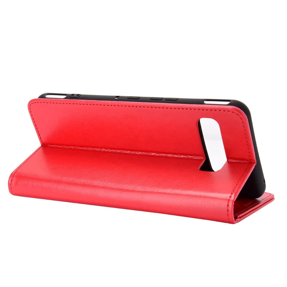 Asus Rog Phone 3 (ZS661KS) Neutral läderplånbok Röd