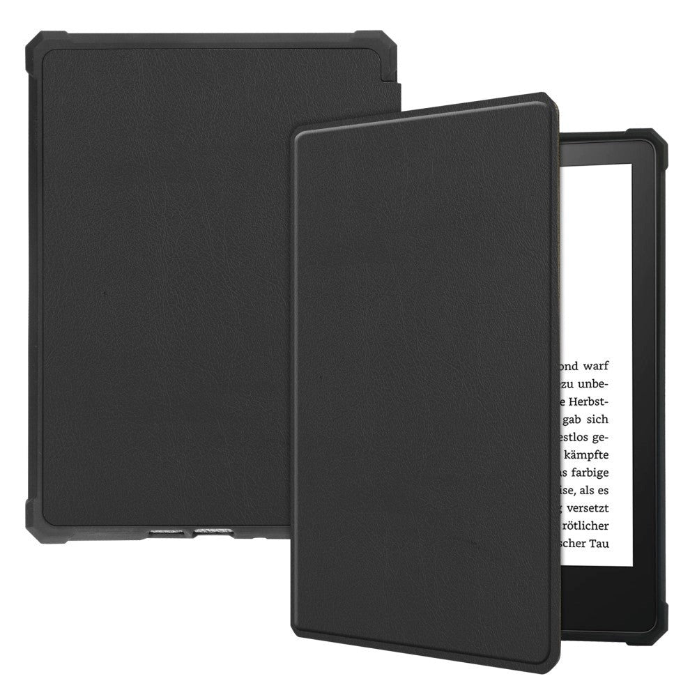 Amazon Kindle Paperwhite 5 11th Generation (2021) Fodral i Konstläder m. Väckningsfunktion - Svart