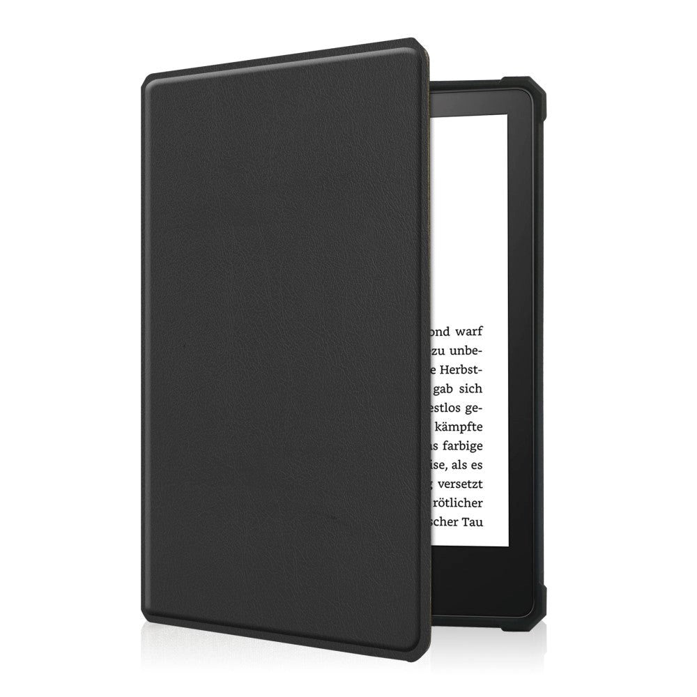 Amazon Kindle Paperwhite 5 11th Generation (2021) Fodral i Konstläder m. Väckningsfunktion - Svart