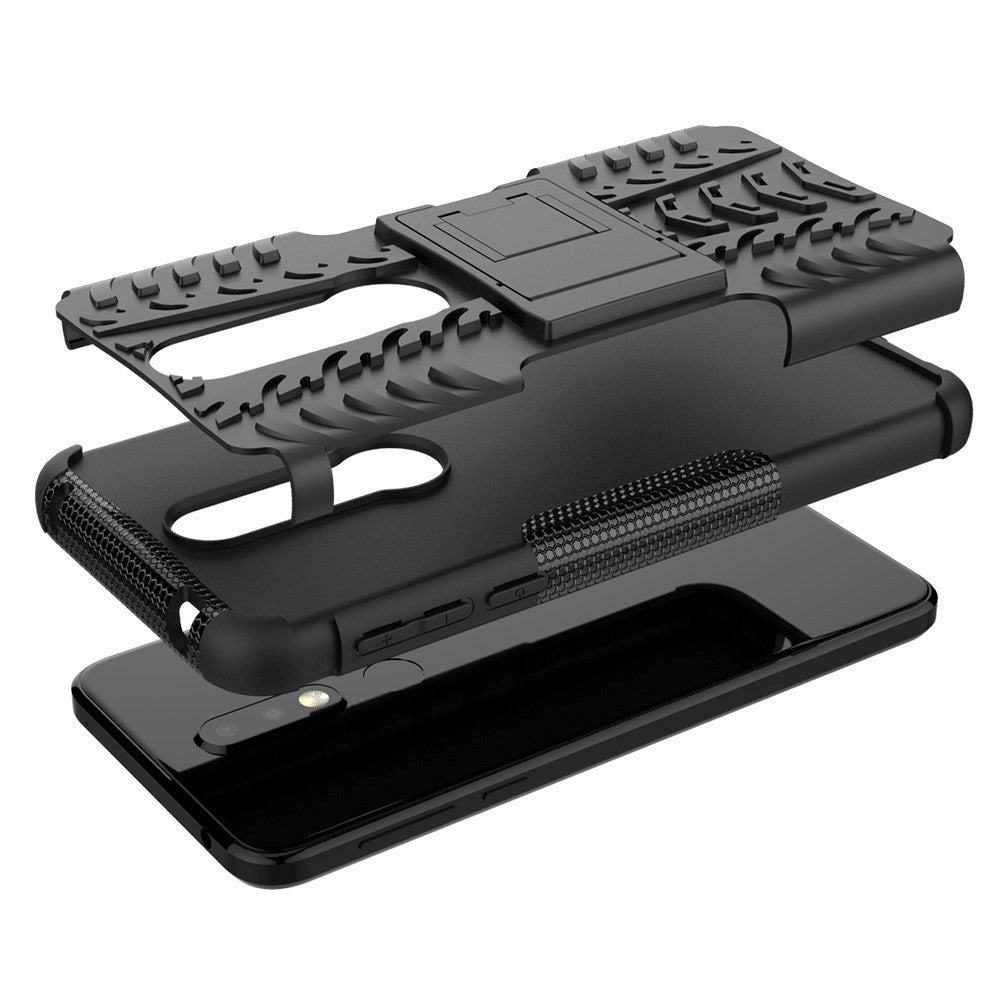 Nokia 7.1 Cool Tire Tough Case m. StålSvart