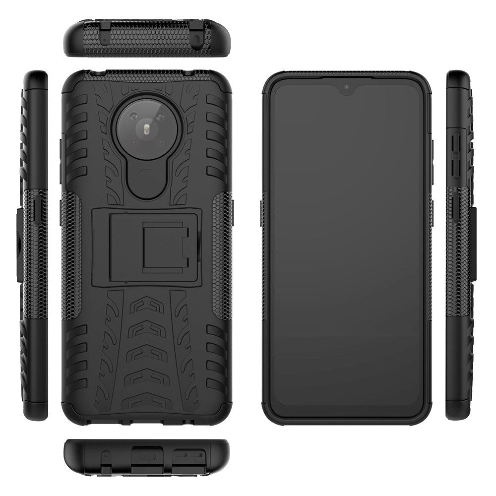 Nokia 5.3 Cool Tire Tough Case m. Stand - Svart