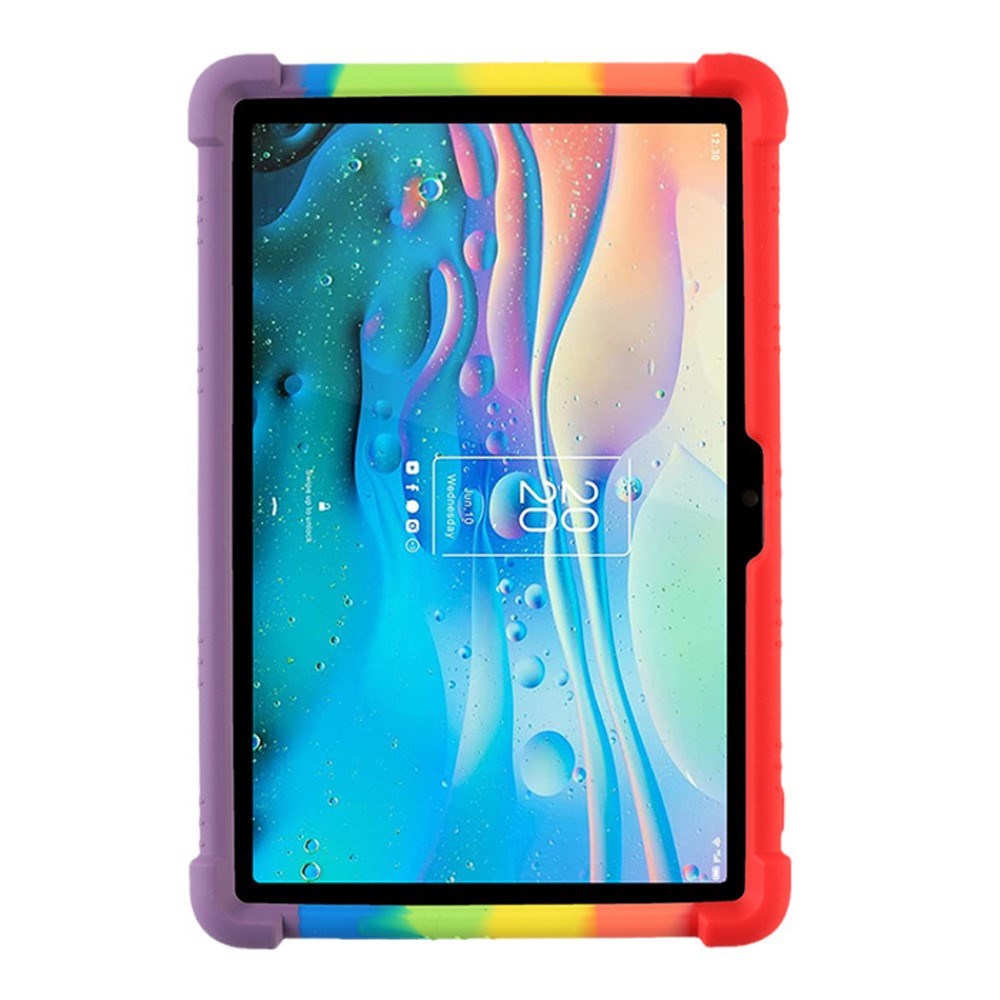 TCL TAB 10S SILICONE CASE m. Stativfunktion - Rainbow
