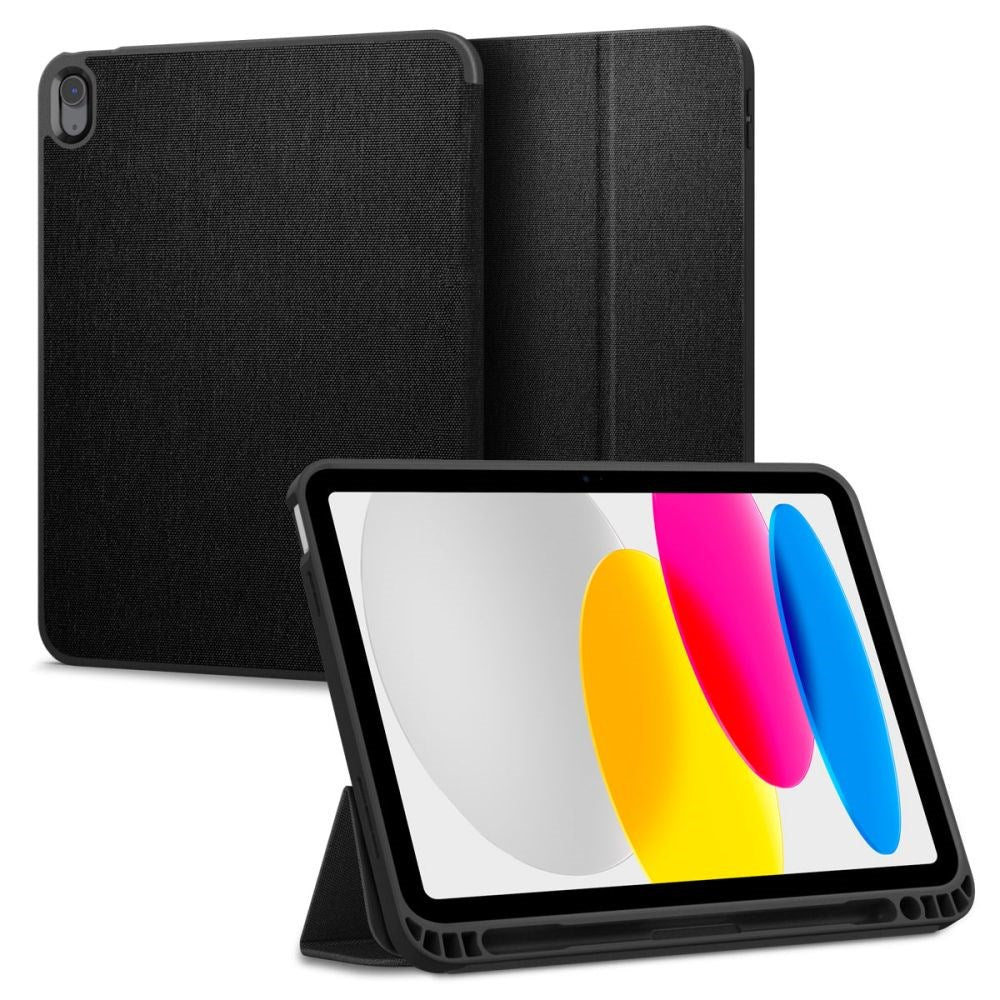 iPad 11" (2025) / iPad 10.9" (2024/2022) Spigen Urban Fit Fodral m. Pen Hållare - Svart