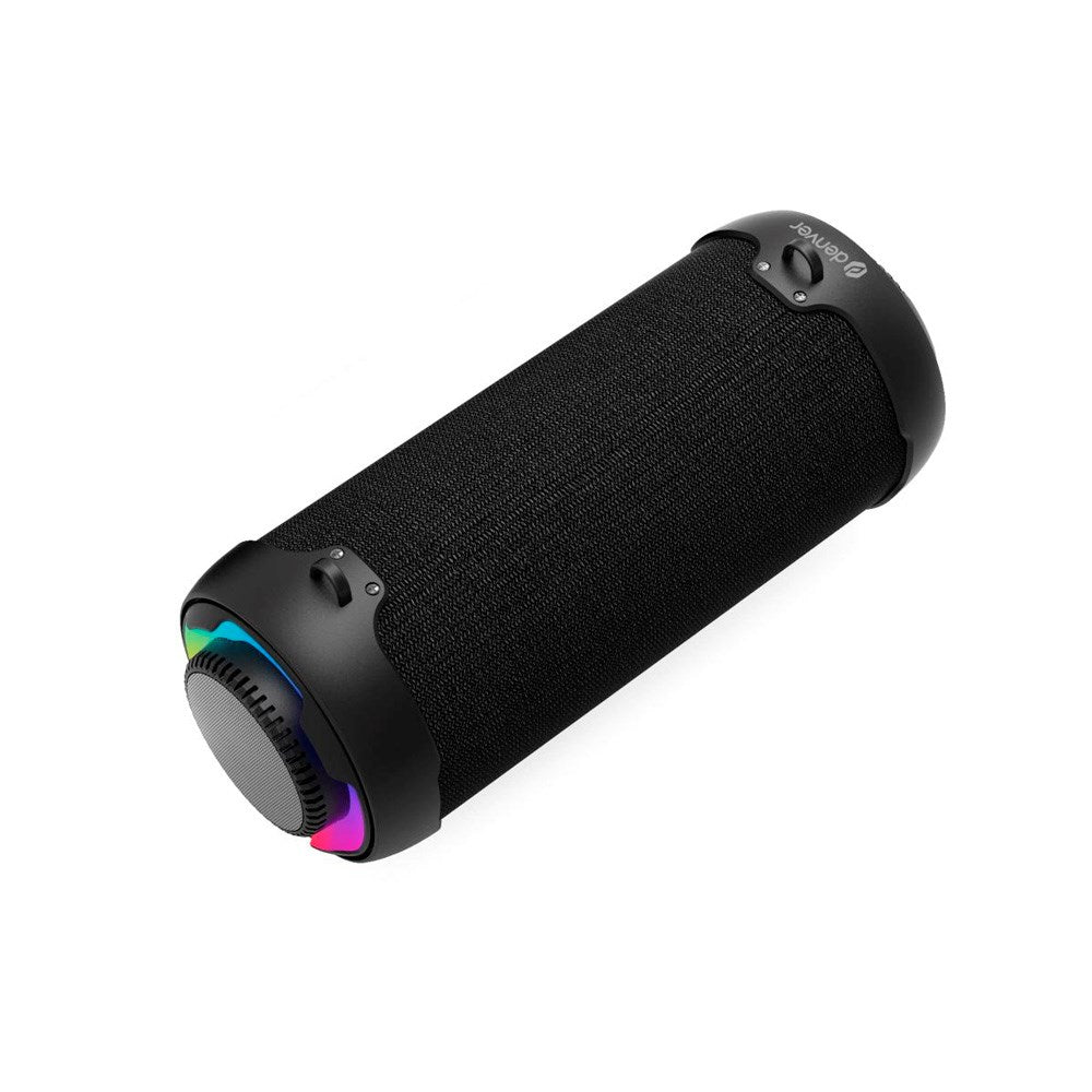 Denver Bärbar Trådlös Bluetooth Högtalare med Lampa & Axelrem - Svart