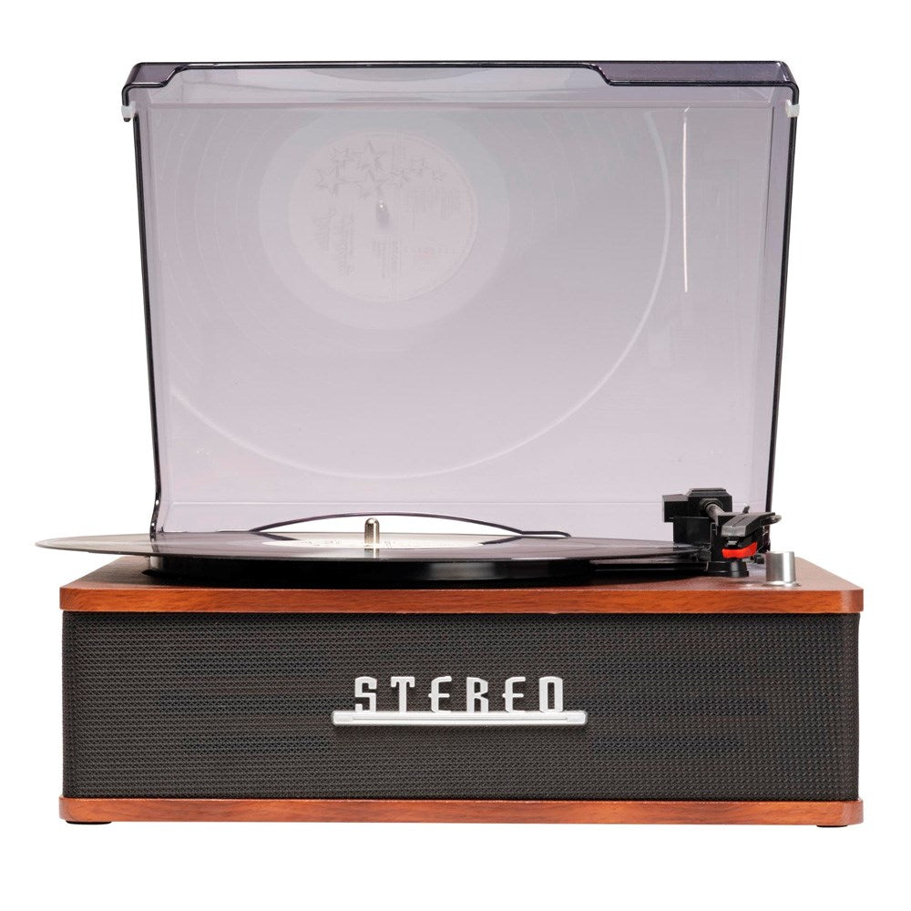 Denver VPB-262 Retro Skivspelare med Bluetooth & 2 x 20W Inbyggda Högtalare - Svart / Brun