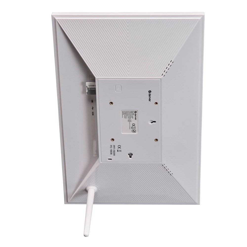 Denver HD Digital WiFi Fotoram m. Frameo Fotosoftware - 15.6" / 16GB - Vit