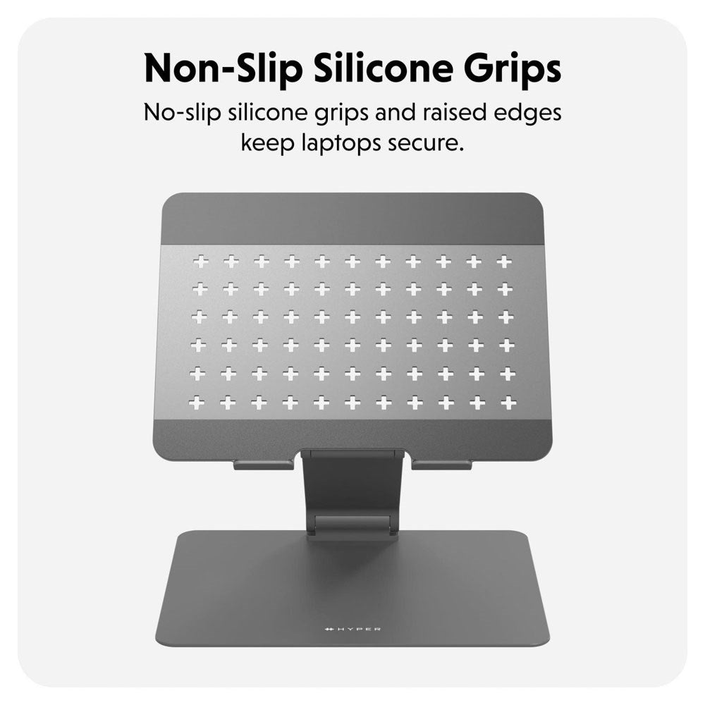 Hyper HyperSpace Ergonomisk Justerbar Laptop Ställ - Space Grey