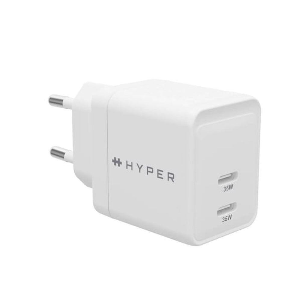 Hyper HyperJuice 35W Väggladdare m. 2x USB-C - Vit