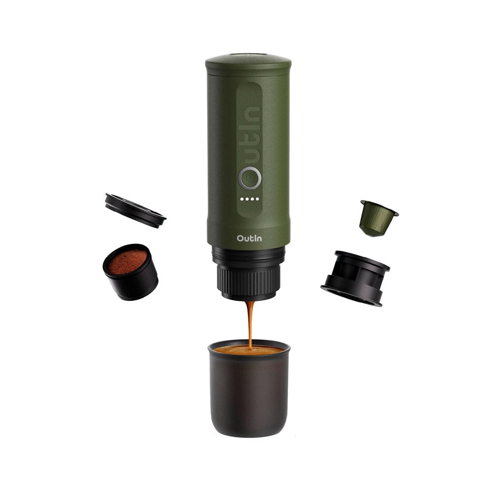 OutIn Nano Bärbar Espressomaskin - Forest Green