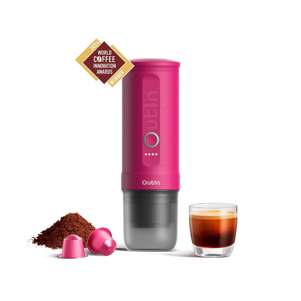 OutIn Nano Bärbar Espressomaskin - Fuchsia Pink