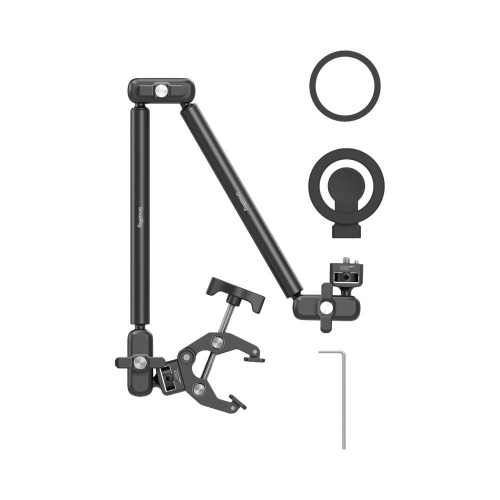 SmallRig 5626 Crab-Shaped Mobilhållare för Bord - MagSafe Kompatibel - Svart
