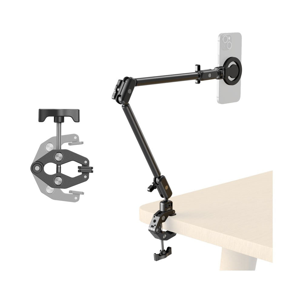 SmallRig 5626 Crab-Shaped Mobilhållare för Bord - MagSafe Kompatibel - Svart