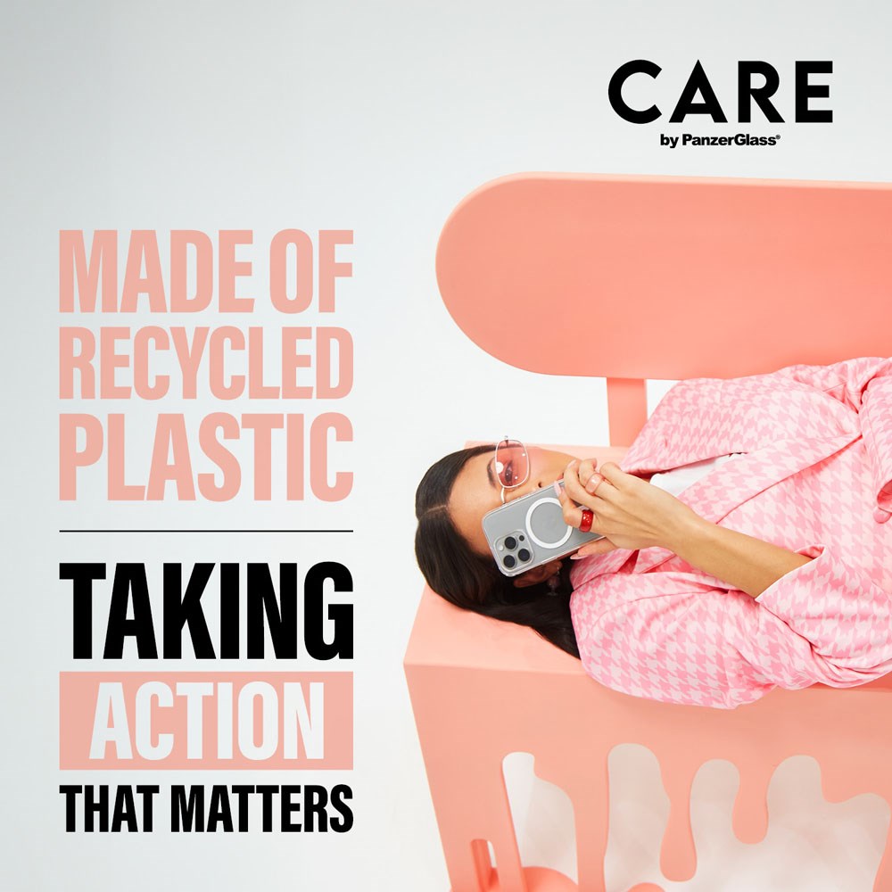 CARE by PanzerGlass iPhone 16 Pro FLAGSHIP Urban Combat Skal - MagSafe Kompatibel -Transparent / Peach Fuzz