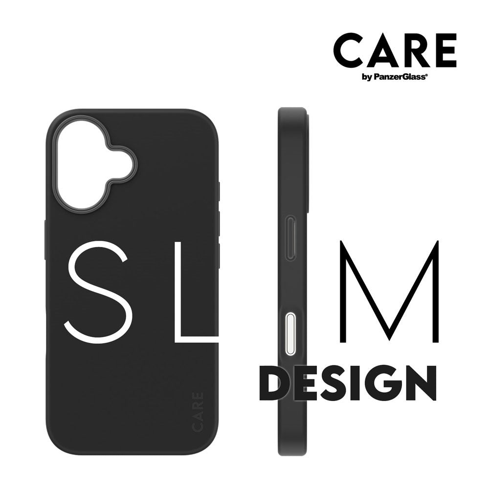 CARE by PanzerGlass iPhone 16 FASHION Fearlessly Fashionable Skal - MagSafe Kompatibel - Black