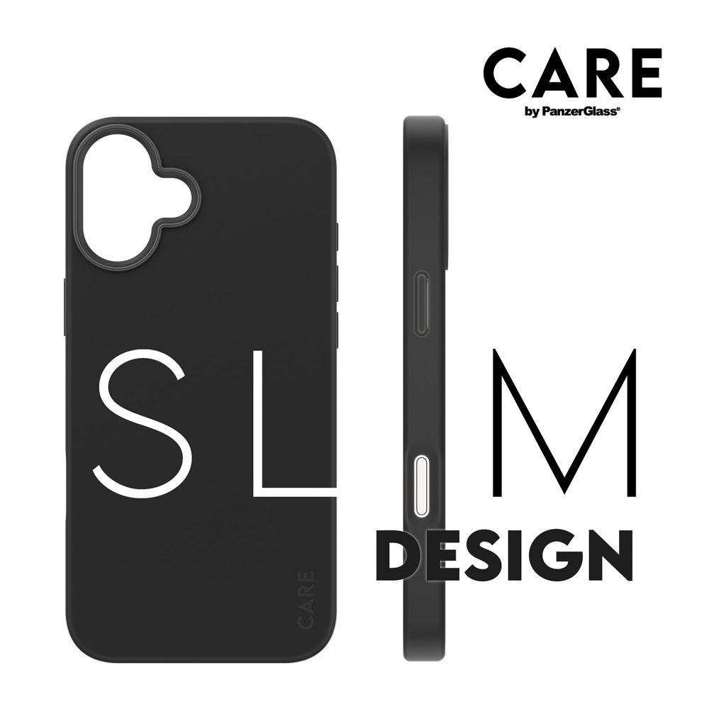 CARE by PanzerGlass iPhone 16 Plus FASHION Fearlessly Fashionable Skal - MagSafe Kompatibel - Black