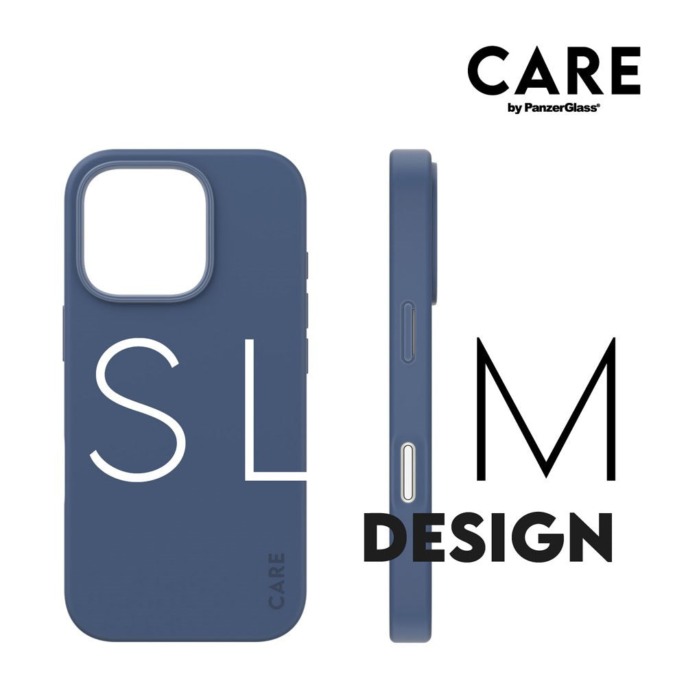 CARE by PanzerGlass iPhone 16 Pro FASHION Fearlessly Fashionable Skal - MagSafe Kompatibel - Coronet Blue