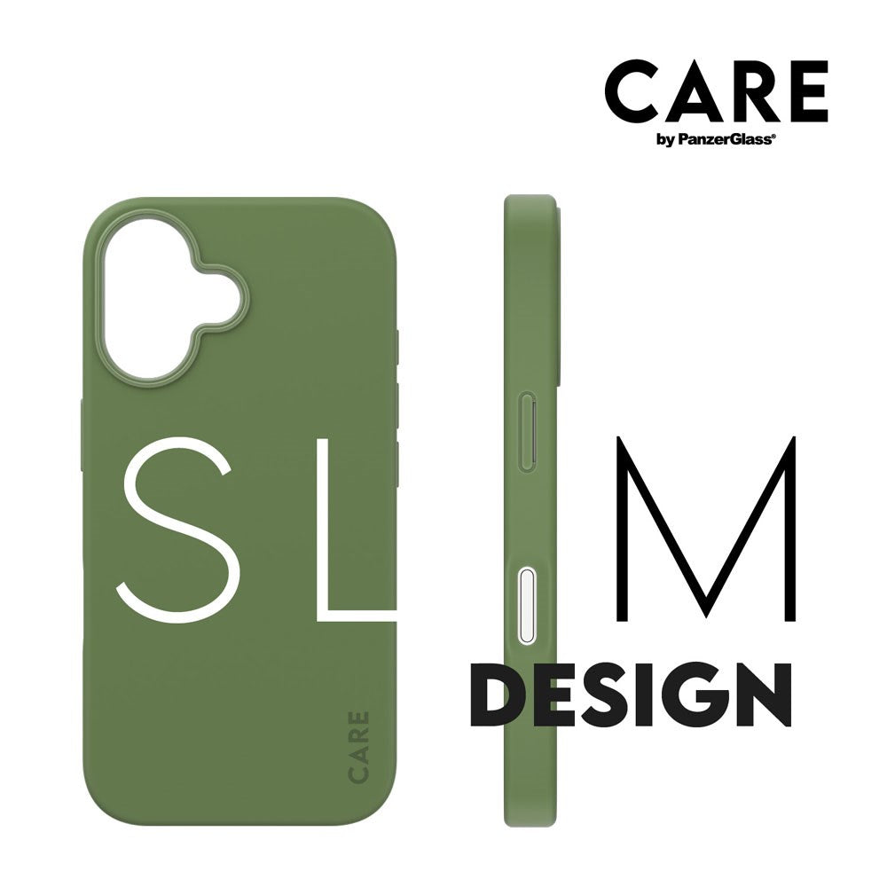 CARE by PanzerGlass iPhone 16 FASHION Fearlessly Fashionable Skal - MagSafe Kompatibel - Piquant Green