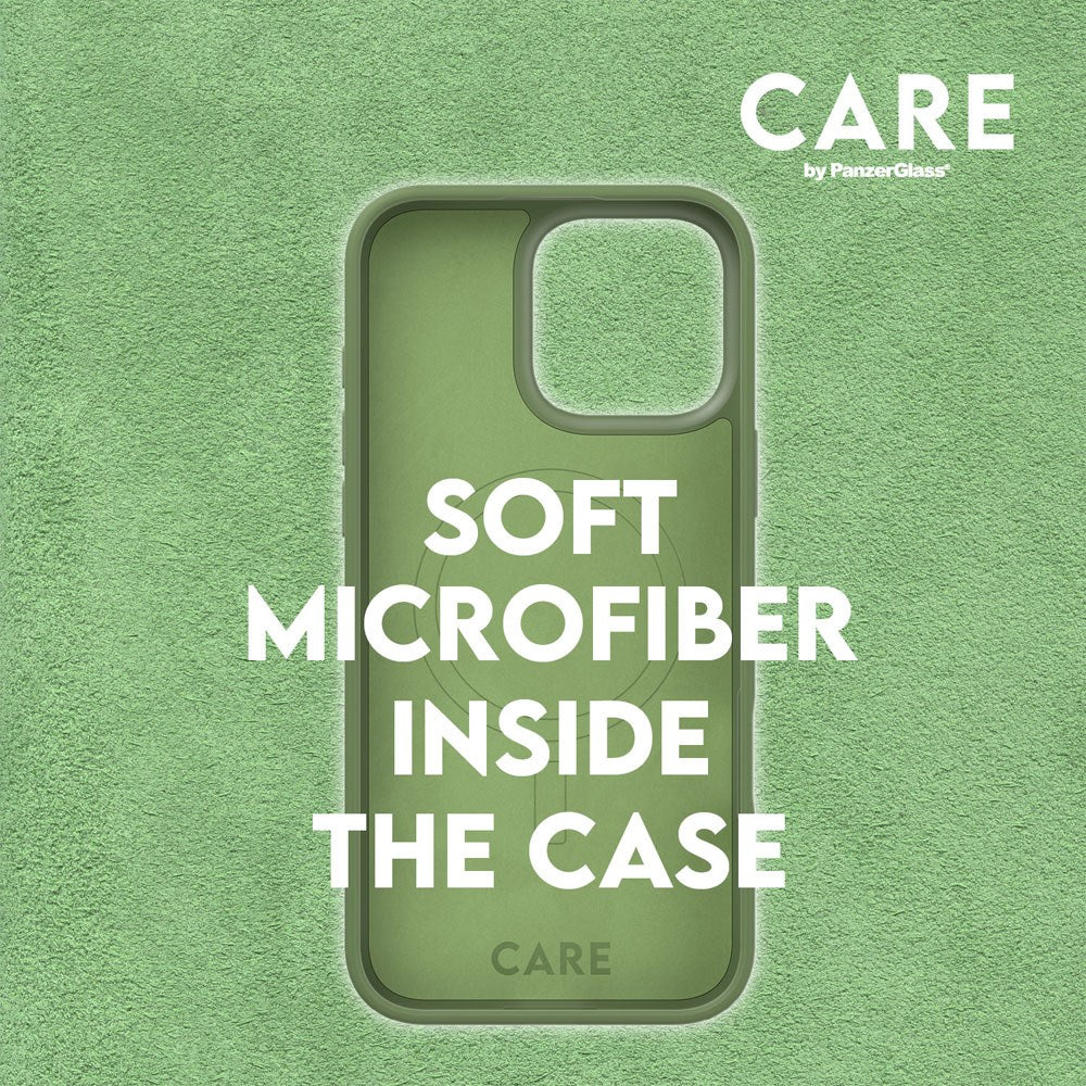 CARE by PanzerGlass iPhone 16 Pro Max FASHION Fearlessly Fashionable Skal - MagSafe Kompatibel - Piquant Green