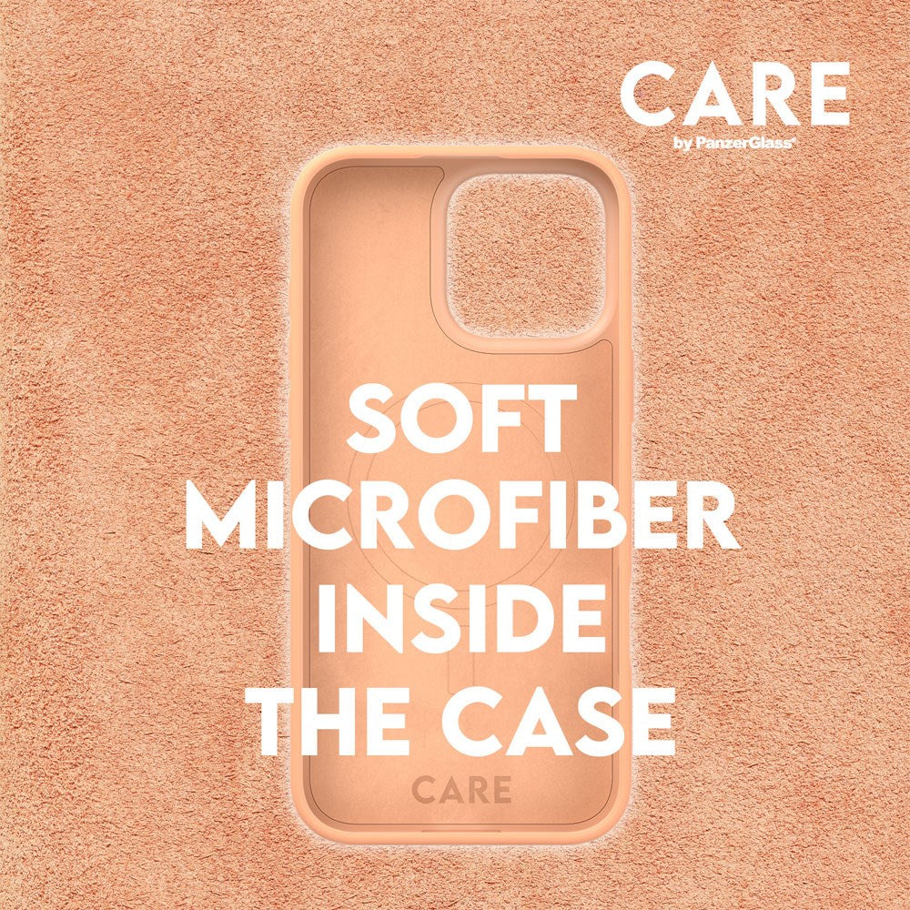 CARE by PanzerGlass iPhone 16 Pro Max FASHION Fearlessly Fashionable Skal - MagSafe Kompatibel - Peach Fuzz