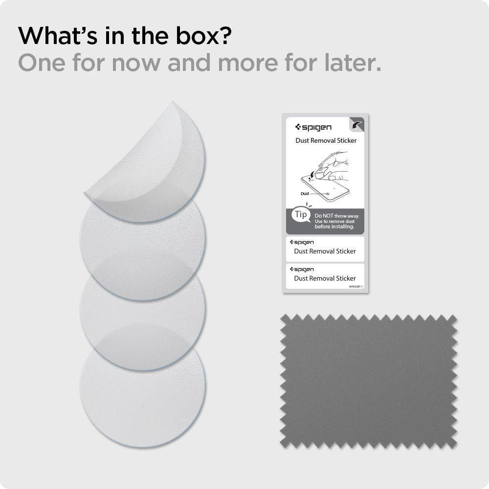 AirTag Spigen Airskin Shield Original Fit Front & Back - 4 -Pack - Matte Transparent