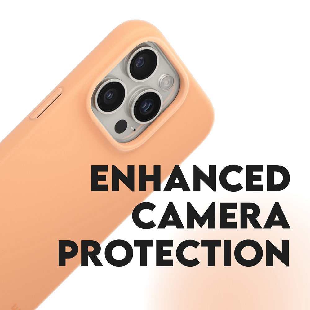 CARE by PanzerGlass iPhone 16 Pro FASHION Fearlessly Fashionable Skal - Peach Fuzz