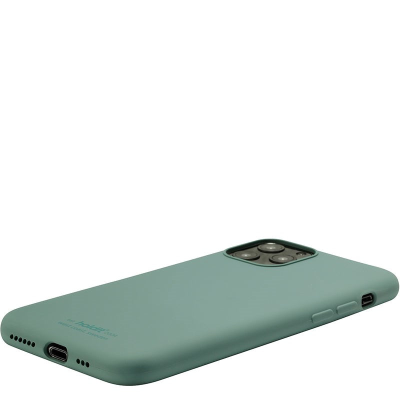 iPhone 11 Pro Holdit Soft Touch Skal Silikon - Moss Green