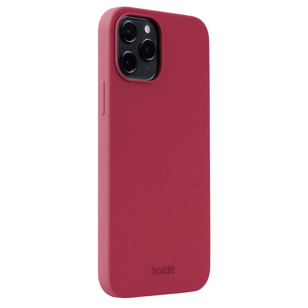 iPhone 12 / 12 Pro Holdit Soft Touch Skal Silikon - Red Velvet