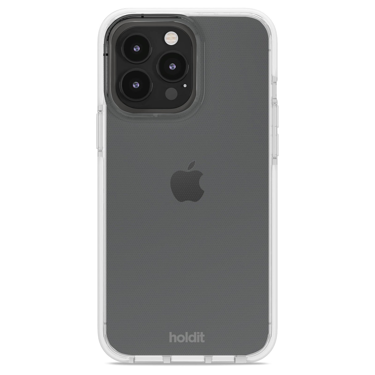iPhone 15 Pro Max Holdit Seethru Skal - White