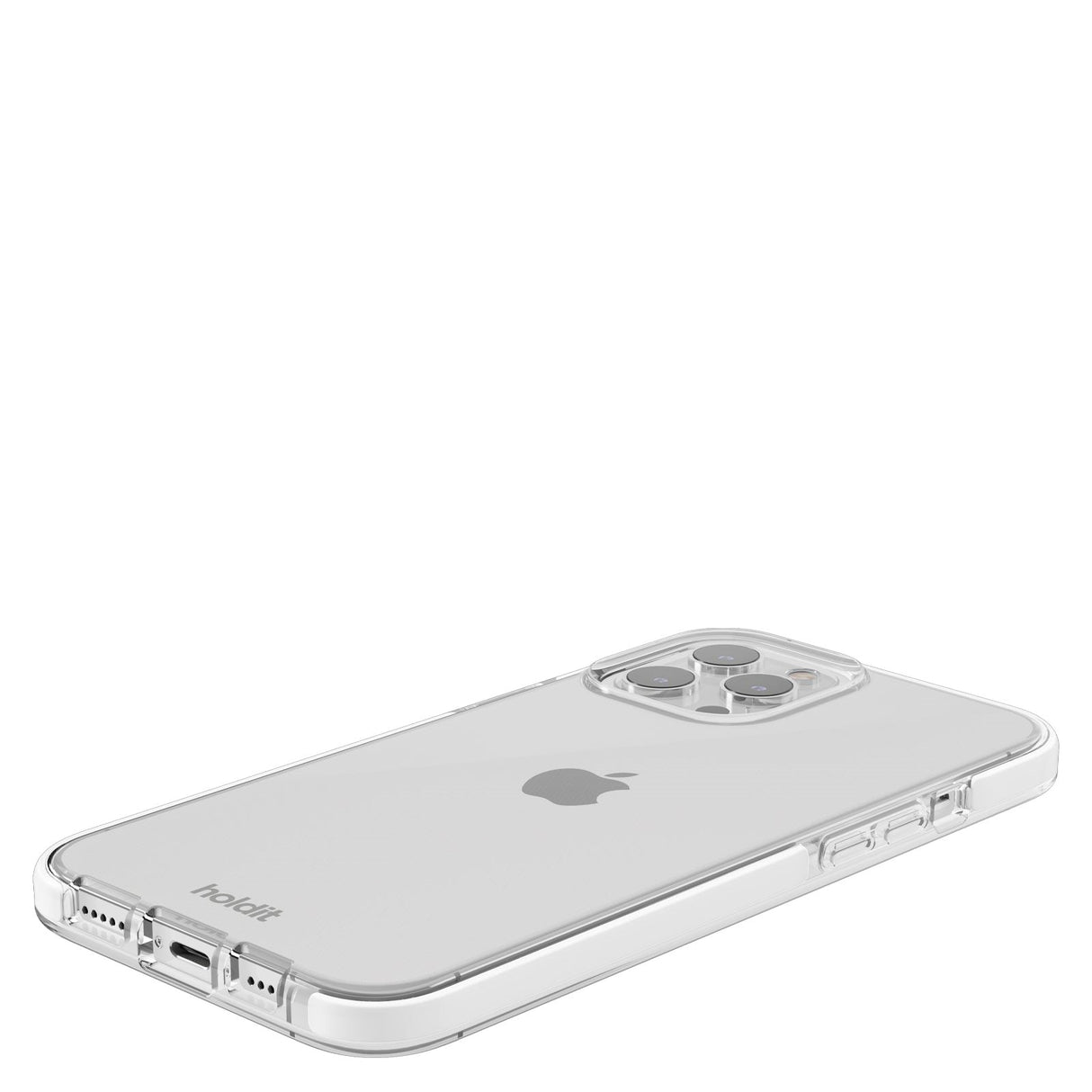 iPhone 15 Pro Max Holdit Seethru Skal - White