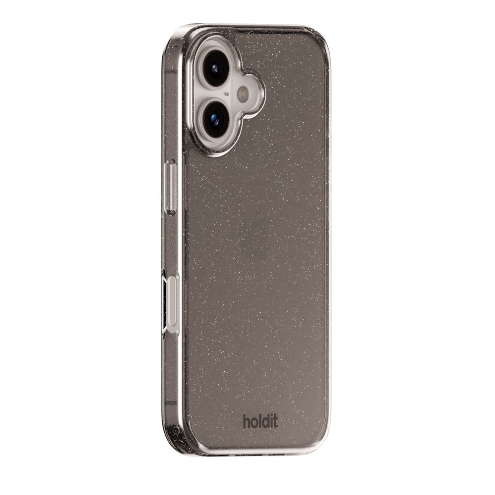 Holdit iPhone 16 Glitter Skal - Svart