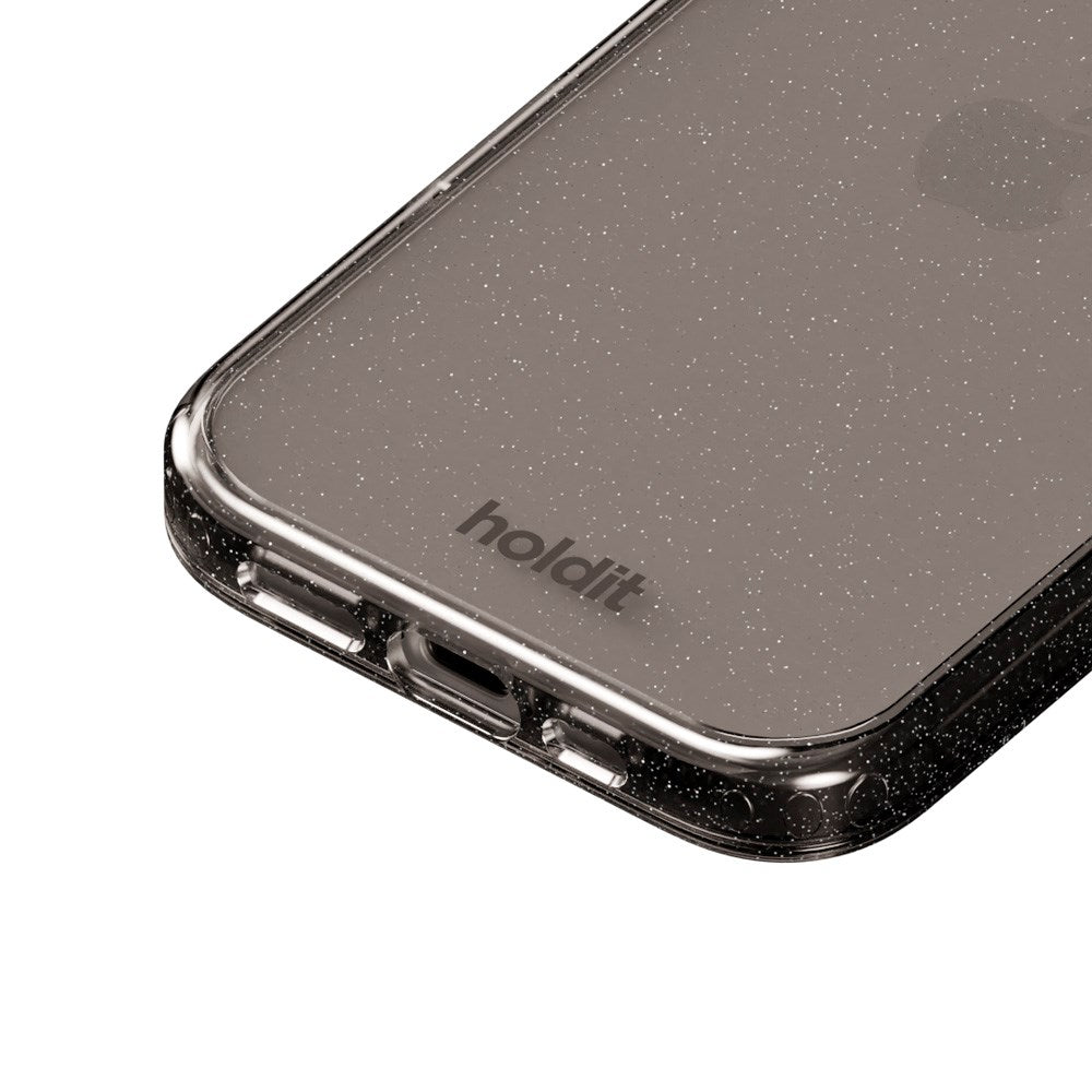 Holdit iPhone 16 Glitter Skal - Svart