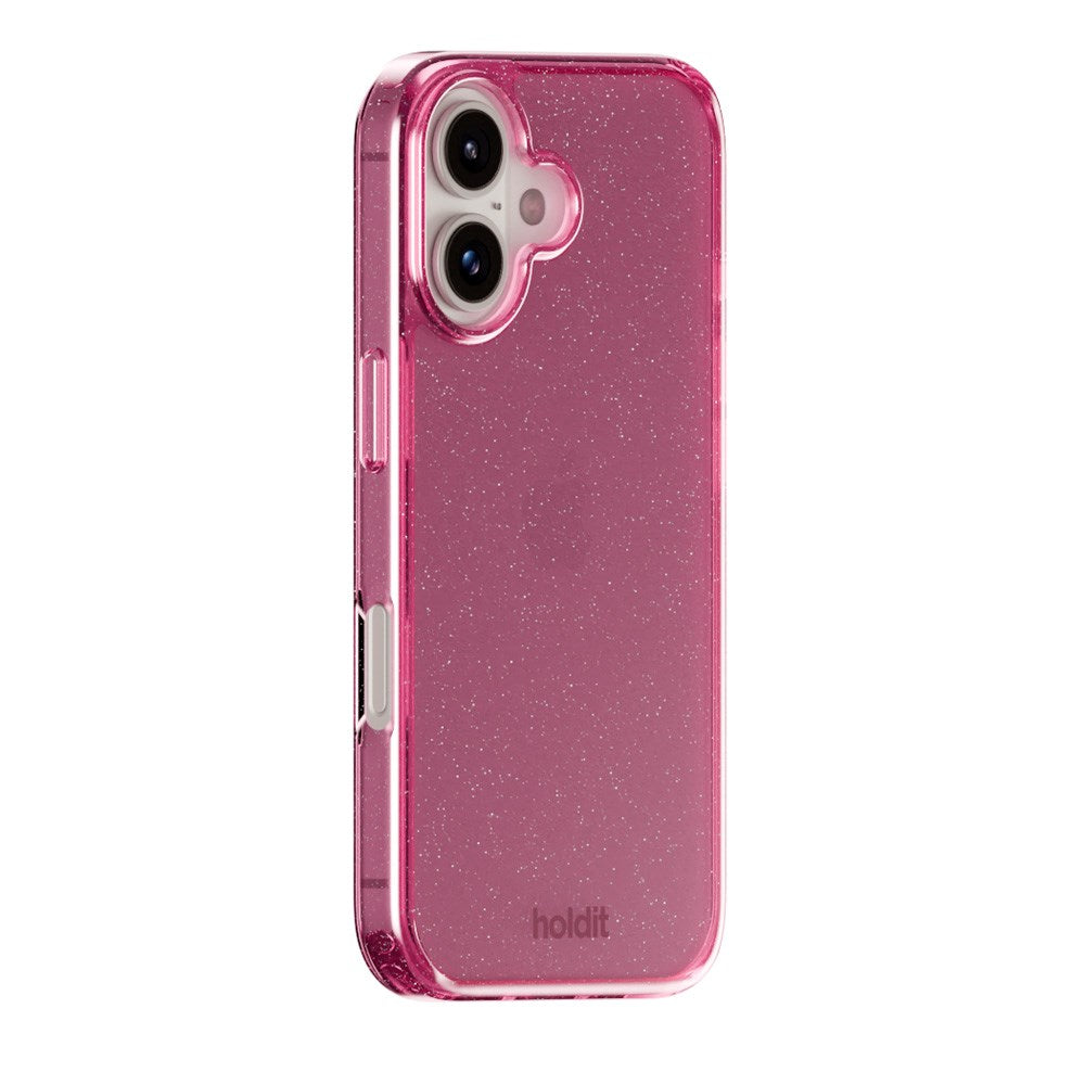 Holdit iPhone 16 Glitter Skal - Rosa