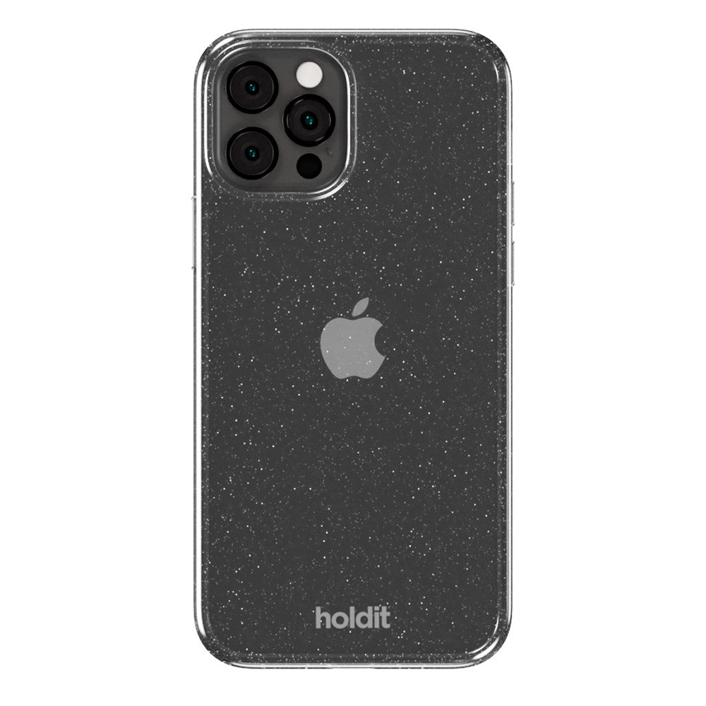 Holdit iPhone 12 / 12 Pro Glitter Skal - Vit