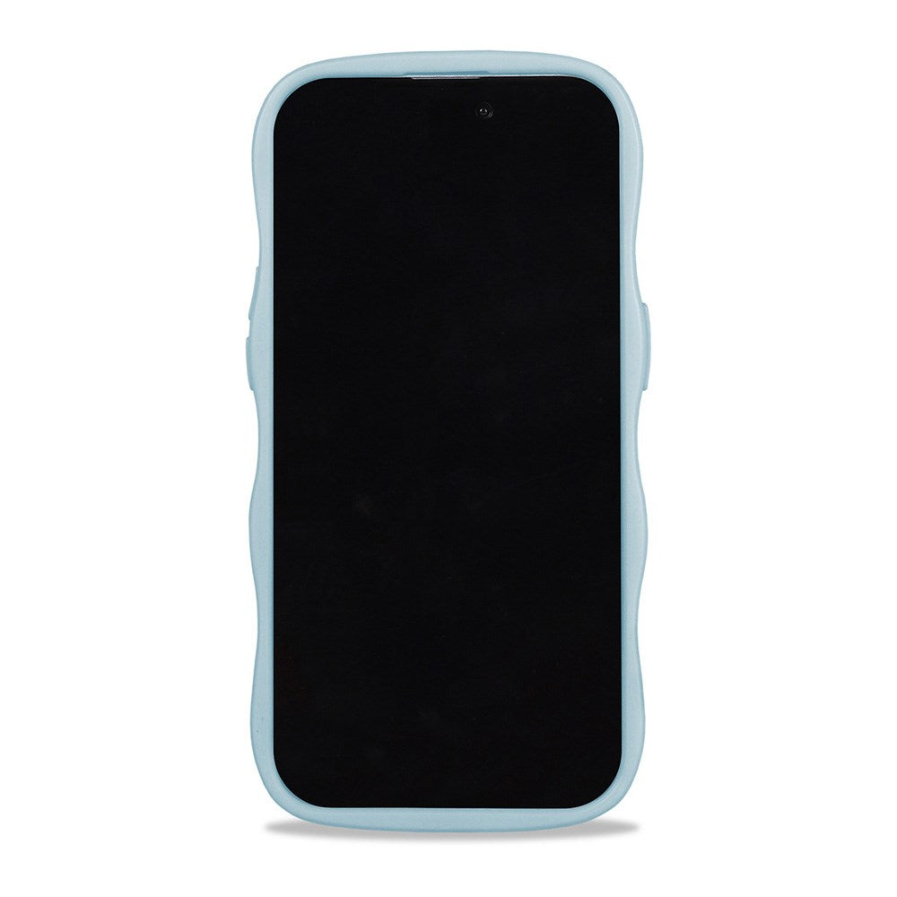 Holdit iPhone 12 / 12 Pro Wavy Skal - Mineral Blue / Transparent